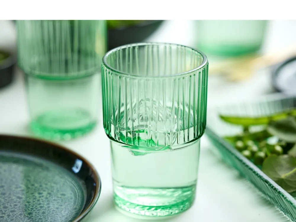 Online Kusintha 4-pak Cafeglas, Grøn, 38 cl Glas