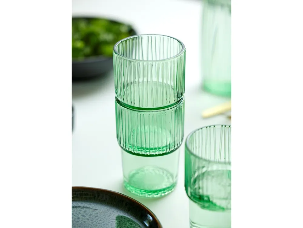Online Kusintha 4-pak Cafeglas, Grøn, 38 cl Glas