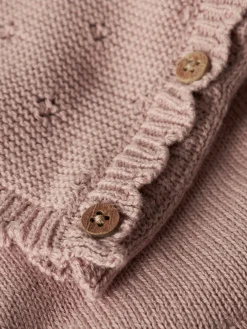 Lil' Atelier Laguna Wrap Knit Cardigan, , 80 cm-Børn Cardigans
