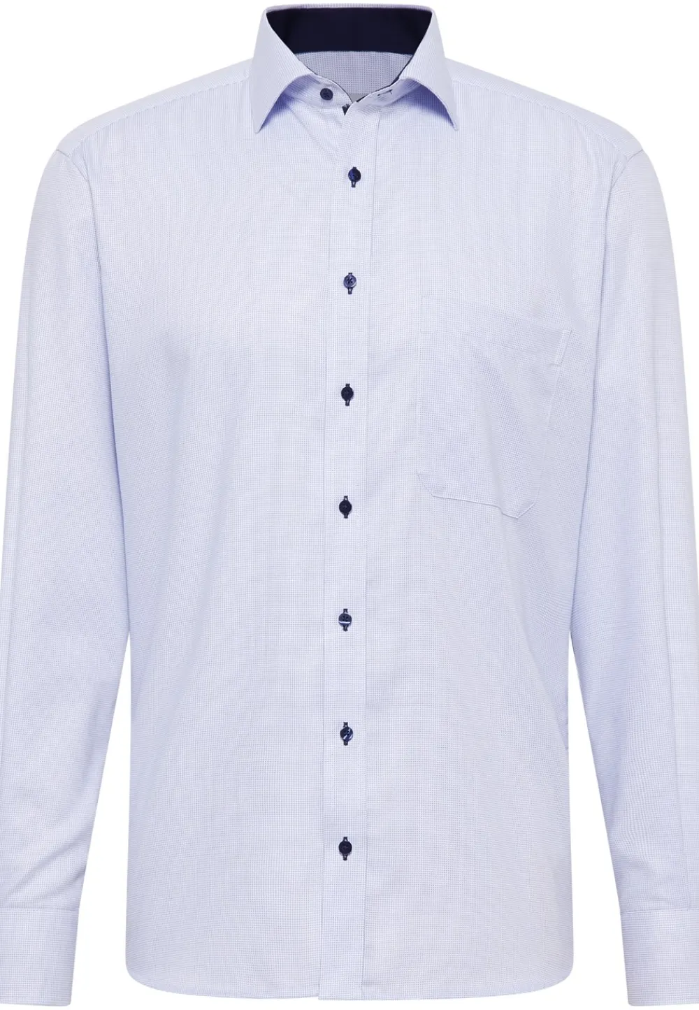 Eterna Langærmet Comfort Fit Skjorte, , 42- Skjorter