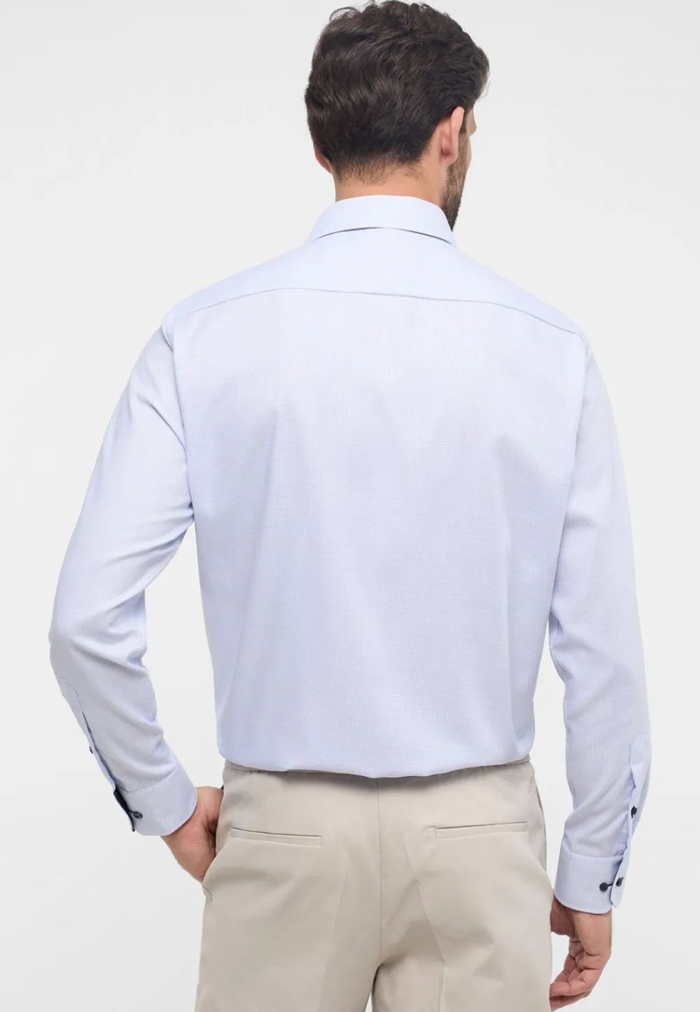 Eterna Langærmet Comfort Fit Skjorte, , 42- Skjorter
