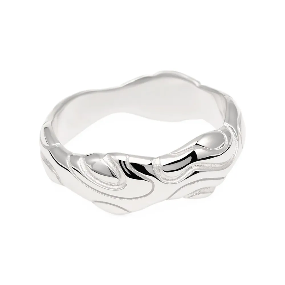 Camille Brinch Large Bubbly Flow Ring, , 55-Dame Ringe