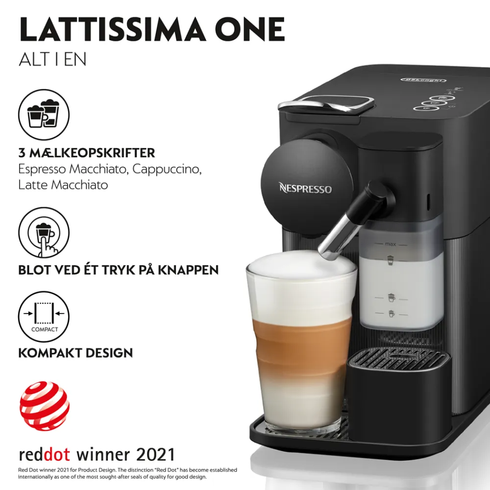Nespresso Lattissima One Kaffemaskine,- Køkkenmaskiner