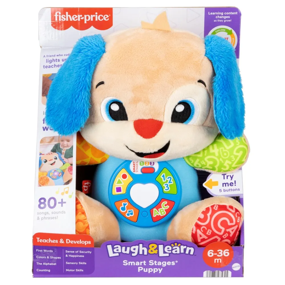 Fisher Price Laugh & Learn Smart Stages Puppy Aktivitetslegetøj-Børn Babylegetøj
