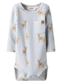 Lil' Atelier Layo Geo Slim Body, , 74 cm-Børn Bodies & Heldragter
