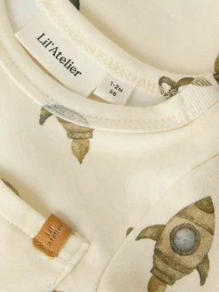 Lil' Atelier Layo Geo Slim Body, , 80 cm-Børn Bodies & Heldragter