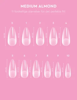 Hot Le Gel Medium Almond Nail Tips Negle
