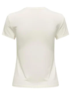 ONLY Lea Kortærmet T-shirt, , L-Dame T-Shirts & Toppe