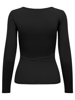 ONLY Lea Langærmet T-shirt, , M-Dame T-Shirts & Toppe