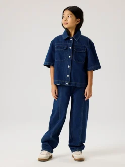 Clearance Lea Oversize Denimskjorte, , 152 cm Børn Skjorter