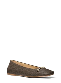 Michael Kors Lena Logo Ballerina, , 39-Dame Ballerinaer