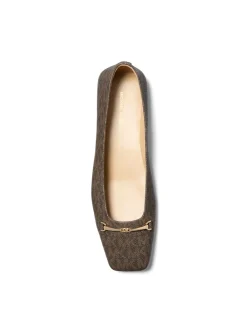 Michael Kors Lena Logo Ballerina, , 39-Dame Ballerinaer