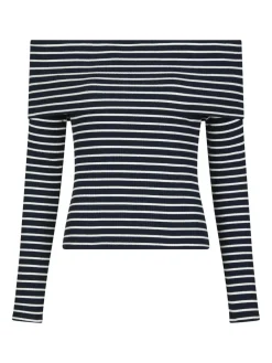 Outlet Lessy Stripe Bluse, , 40 Dame Bluser & Skjorter