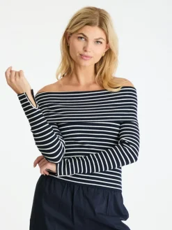 Outlet Lessy Stripe Bluse, , 40 Dame Bluser & Skjorter