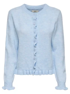 JDY Letty On Frill Cardigan, , M-Dame Strik & Sweatshirts
