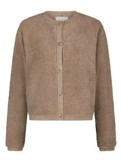 Neo Noir Limo Fluffy Knit Cardigan, , 42-Dame Cardigans