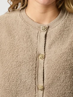 Neo Noir Limo Fluffy Knit Cardigan, , 42-Dame Cardigans