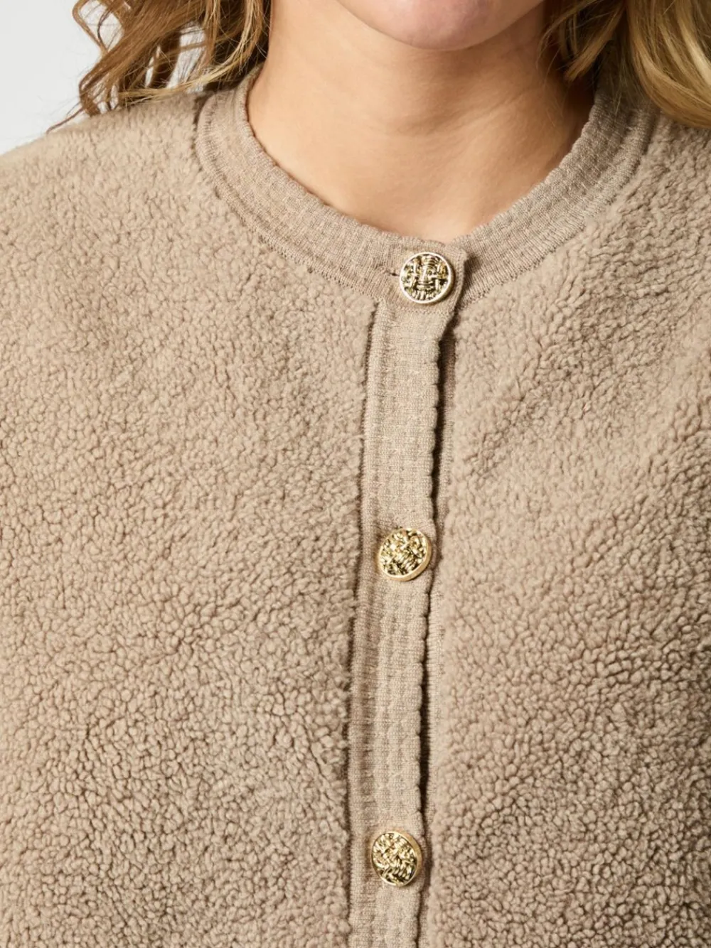 Neo Noir Limo Fluffy Knit Cardigan, , 42-Dame Cardigans