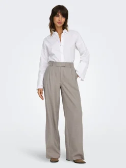 ONLY Linda Højtaljede Bukser, , M/L32-Dame Bukser & Leggings