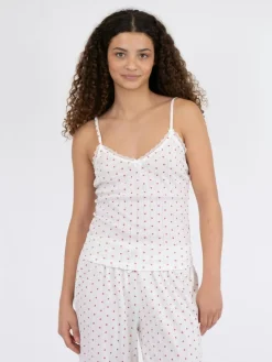 Neo Noir Lindsay Pointelle Heart Top, , 38-Dame T-Shirts & Toppe