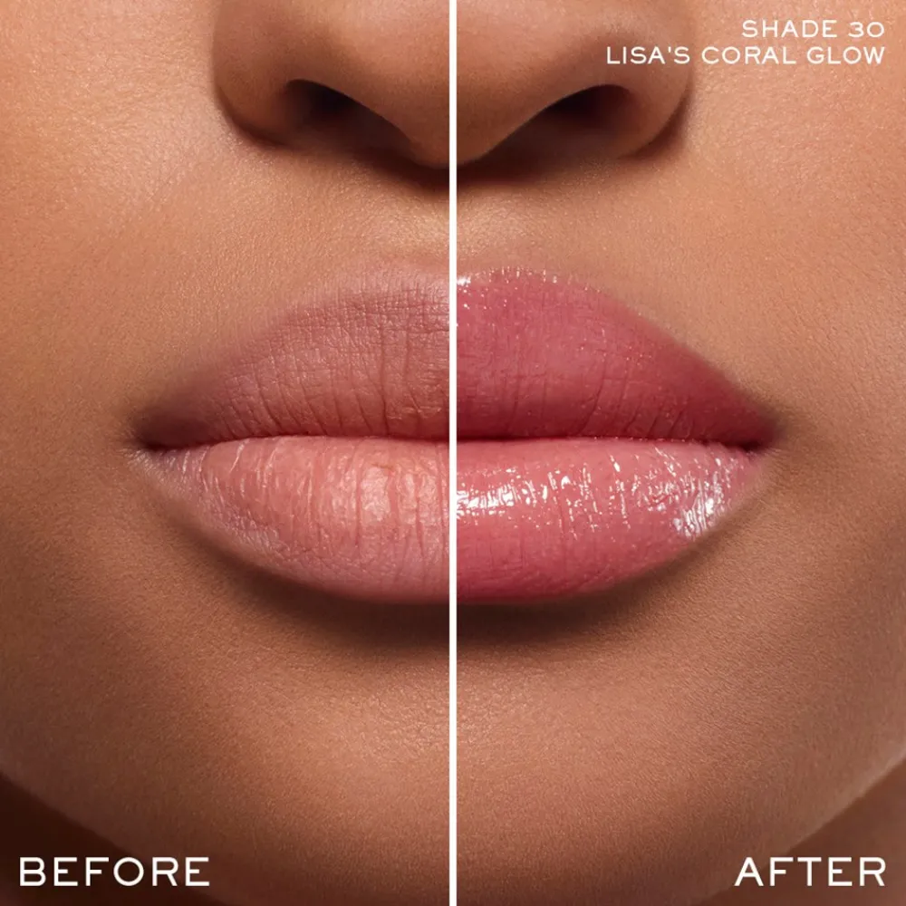 Lancôme Lip Idôle Squalane-12 Butterglow Glowy Color Balm, 30 Lisa's Coral Glow- Læber