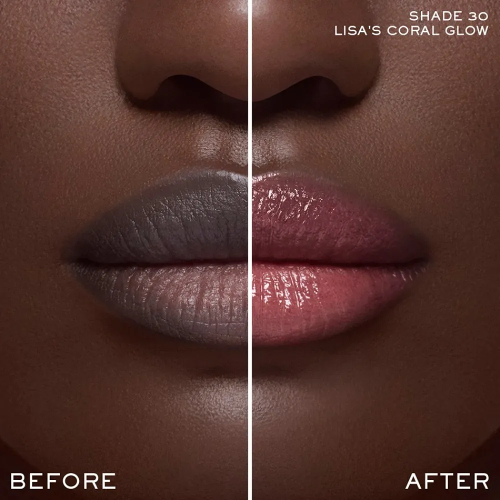 Lancôme Lip Idôle Squalane-12 Butterglow Glowy Color Balm, 30 Lisa's Coral Glow- Læber
