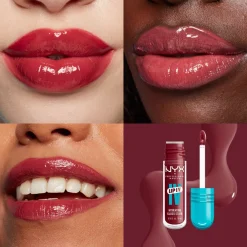 NYX Professional Makeup Lip I.V. Hydrating Gloss Stain Lipgloss,- Læber