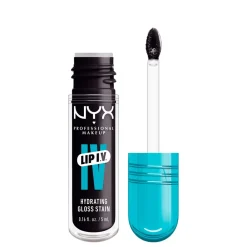 NYX Professional Makeup Lip I.V. Hydrating Gloss Stain Lipgloss, 16 Grape Gushin'- Læber