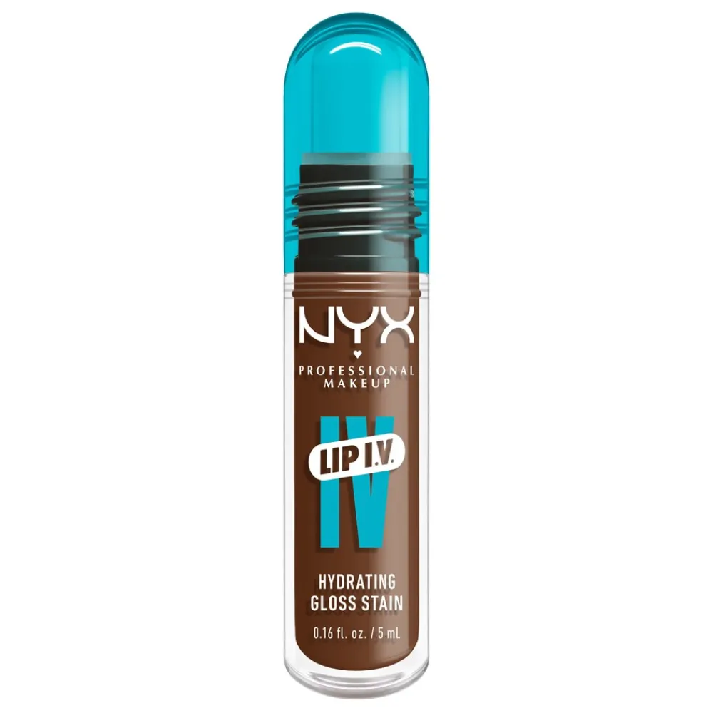 NYX Professional Makeup Lip I.V. Hydrating Gloss Stain Lipgloss,- Læber