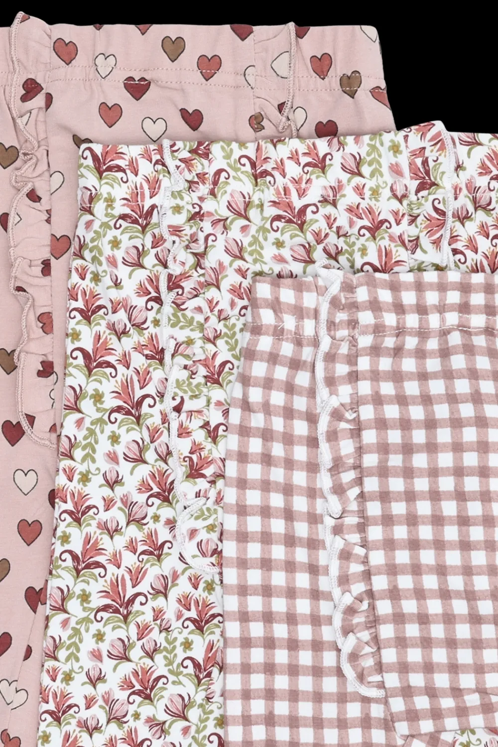 Hot Liva Little Check 3-pak Leggings, , 90 cm Børn Bukser & Leggings