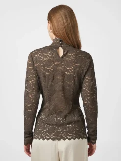 Neo Noir Liza Laceflower Bluse, , 36-Dame Bluser & Skjorter