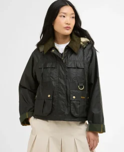 Barbour Liza Wax Jakke, , 38-Dame Jakker & Frakker