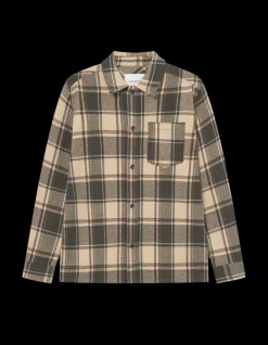 Online Loan Check Twill Overshirt, , S Overshirts