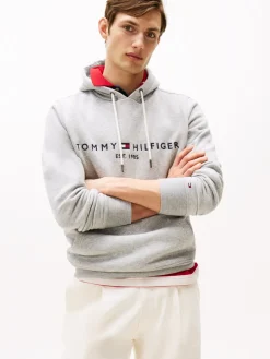 Tommy Hilfiger Logo Flex Hættetrøje, , XXL- Sweatshirts & Trøjer
