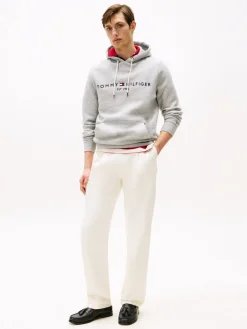 Tommy Hilfiger Logo Flex Hættetrøje, , XXL- Sweatshirts & Trøjer