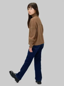 Calvin Klein Logo Rullekravstrøje, , 152 cm-Børn Strik & Sweatshirts