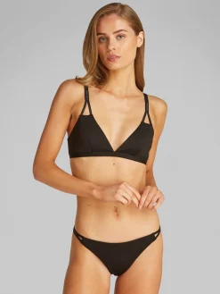 Outlet Longline Triangle Bikinitop, , L Dame Badetøj