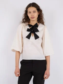Neo Noir Lorraine Poplin Bluse, , 40-Dame Bluser & Skjorter