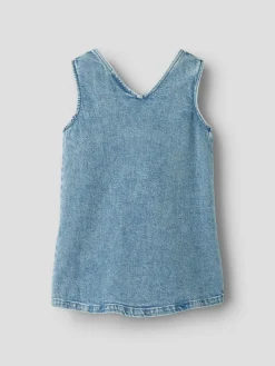 Lil' Atelier Lulia Denim Spencer Kjole, , 110 cm-Børn Kjoler