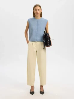 Selected Women Lulu Button Vest, , S-Dame Veste