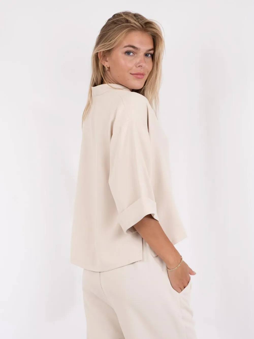 Neo Noir Luma Crepe Bluse, , 36-Dame Bluser & Skjorter