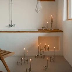 Stoff Nagel Lysestage,- Lysestager & Lys