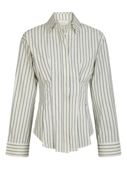 Neo Noir Lytra Stripe Skjorte, , 38-Dame Bluser & Skjorter