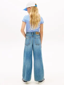 Tommy Hilfiger Mabel Wide Leg Jeans, , 164 cm-Børn Jeans