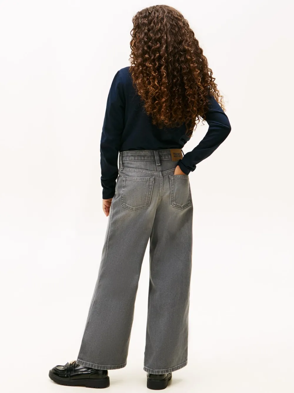 Tommy Hilfiger Mabel Wide Leg Jeans, , 152 cm-Børn Jeans