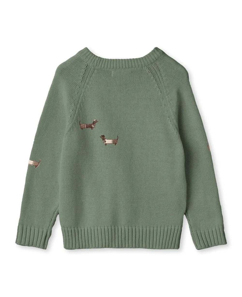 Outlet Mahdi Dog Pullover, , 95 cm Børn Strik & Sweatshirts