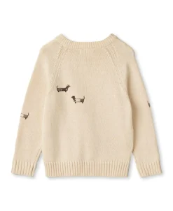 New Mahdi Dog Pullover, , 85 cm Børn Strik & Sweatshirts
