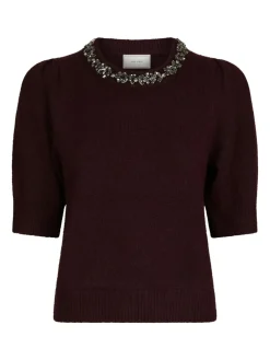 Hot Maia Stone Knit Bluse, , 38 Dame Strik & Sweatshirts