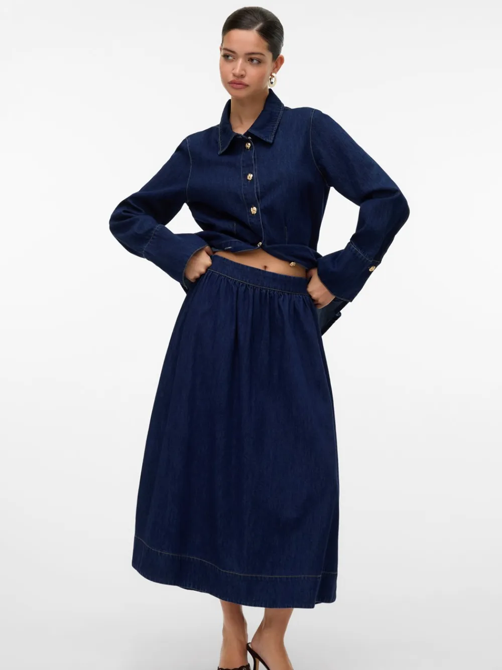 Vero Moda Maiken Nederdel, , L-Dame Nederdele