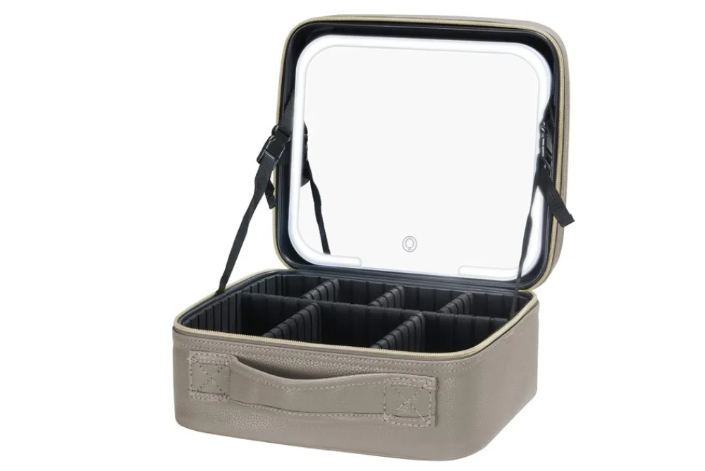 Online Makeuptaske Med LED Spejl Dame Toilettasker|Toilet- & Makeuptasker